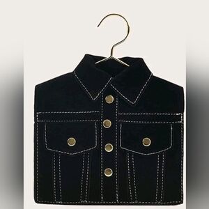 Stylish Black Suede Jacket Purse